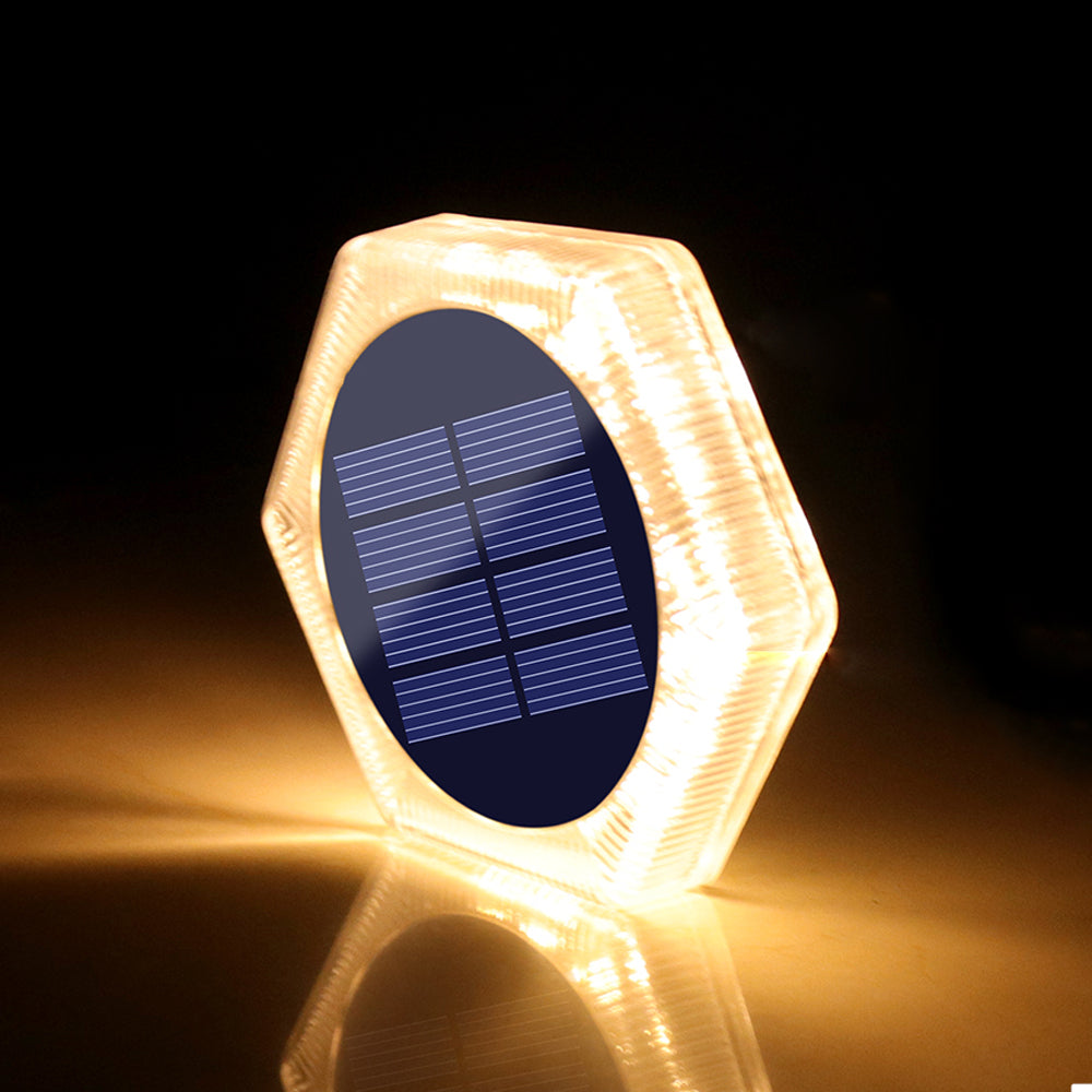 Solar Ground Light Waterproof – IP68 Heavy-Duty Waterproof LED Deck and Pathway Lamp for Driveways, Steps, Gardens and Outdoor Landscape Lighting