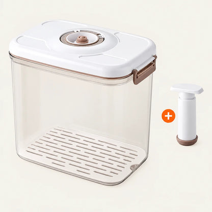 Vacuum Food Storage Container – Sealed Grain Tank and Drainable Refrigerator Fresh-Keeping Box for Organized, Space-Saving Kitchen Food Storage