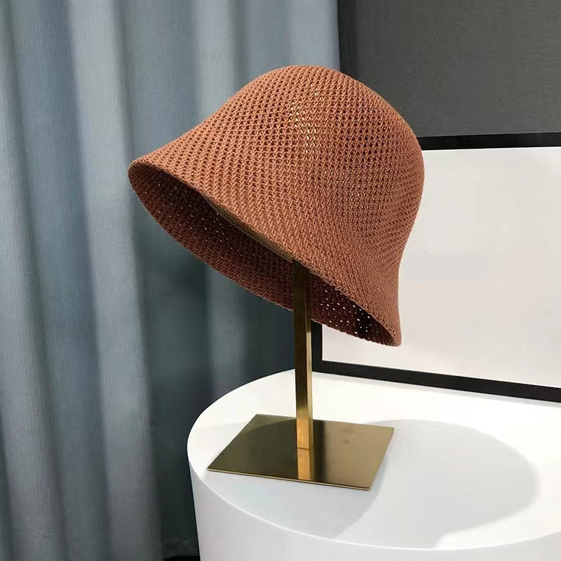 Women’s Hollow Out Bucket Sun Hat – Breathable Summer Panama Cap for Beach Days, Outdoor Travel, and Stylish Sun Protection
