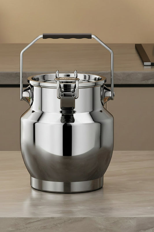 Airtight Stainless Steel Rice Canister – Large-Capacity Anti-Corrosion Food Storage Bin with Lid for Rice, Tea, Grains and Kitchen Organization