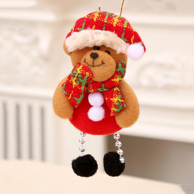 Cute Santa & Snowman Hugs-the-Tree Doll – Christmas Tree Ornament for Festive Décor, Holiday Atmosphere, Xmas Home Decoration & New Year Celebrations