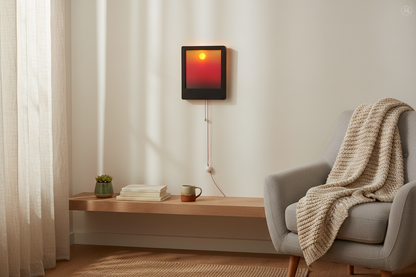 Kinetic Sunrise Sunset Wall Lamp – Adjustable Dual-Rope Moving Night Light for Bedrooms, Creative Decor, Relaxing Ambience and Unique Gifts