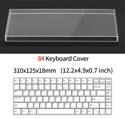 Acrylic Mechanical Keyboard Dust Cover – Transparent Pet-Proof Air Shield for 40% 60% 65% 75% Keyboards with Waterproof Protection & Dust Prevention