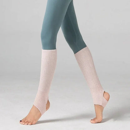 Women's Winter Leg Warmers – Y2K Wool Leg Covers for Gym, Ballet, Yoga, Fitness and Latin Dance with Cozy Loose Knit Styling