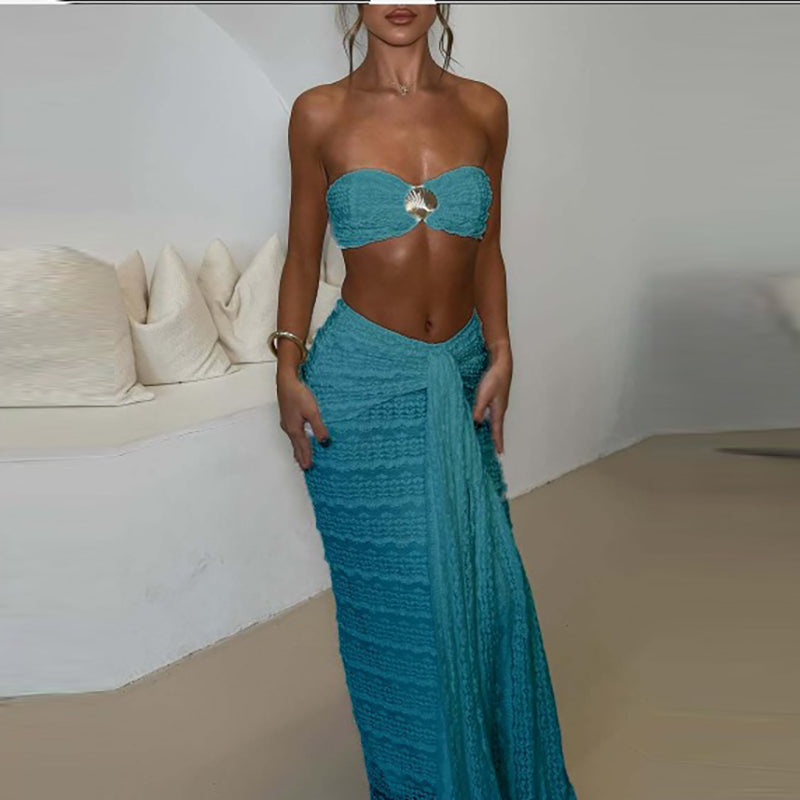 Sexy Hollow Out Lace Jacquard Bikini Set – Two-Piece Swimsuit for Beach, Vacation & Summer Pool Party Wear