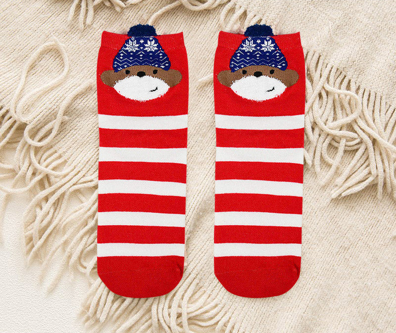 Cartoon Christmas Socks Ornaments – Cute Holiday Hanging Decorations for Home, Xmas Gifts, Noel Parties & New Year 2025 Festive Atmosphere Enhancement