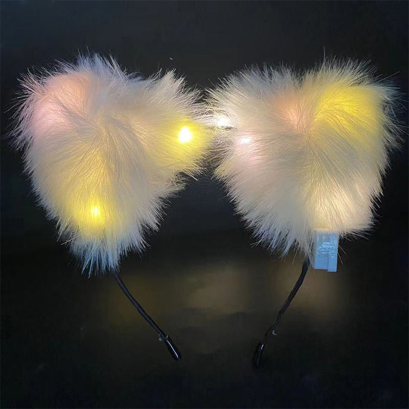 Christmas Light-Up Headband – LED Deer Ears Hair Clips & Accessories for Holiday Parties, New Year Celebrations & Cute Festive Gifting
