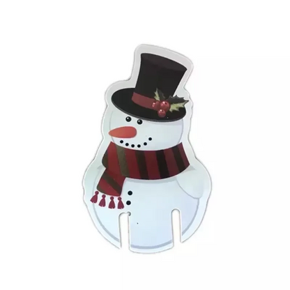 Wine Glass Christmas Card Set – 10-Piece  Santa Hat Cup Decorations for Home, Parties, Xmas Table Settings & New Year Celebrations
