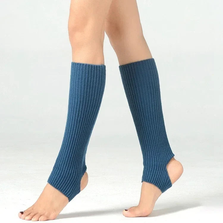 Women's Winter Leg Warmers – Y2K Wool Leg Covers for Gym, Ballet, Yoga, Fitness and Latin Dance with Cozy Loose Knit Styling