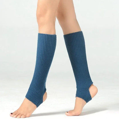 Women's Winter Leg Warmers – Y2K Wool Leg Covers for Gym, Ballet, Yoga, Fitness and Latin Dance with Cozy Loose Knit Styling