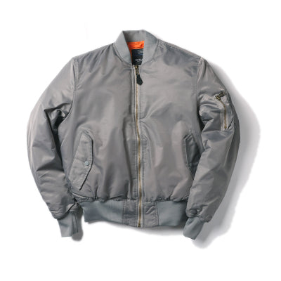 Padded Military MA1 Bomber Jacket – Nylon Quilted Flight Jacket for Men, Windproof Winter Outerwear for Daily Use
