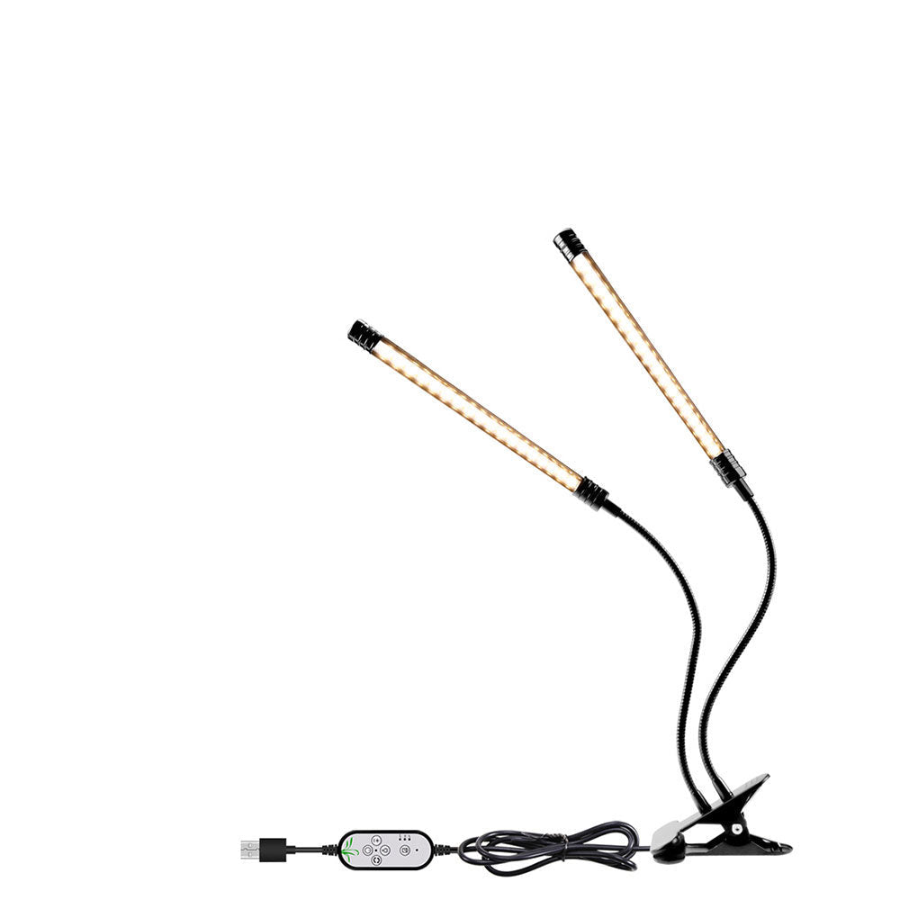 Full Spectrum LED Grow Light – USB Indoor Plant Growth Lamp with Timer and Dimmable Settings for Potted Flowers