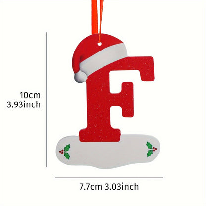 Alphabet Letter Christmas Ornaments – 26-Piece A–Z Hanging Tree Decorations for Home, Holiday Parties, Navidad & New Year 2026 Accessories