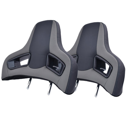 Premium Leather Racing Headrest – High-Quality Automotive Neck Support Cushion for Vehicle Seats, Driving Comfort and Sporty Interior Styling