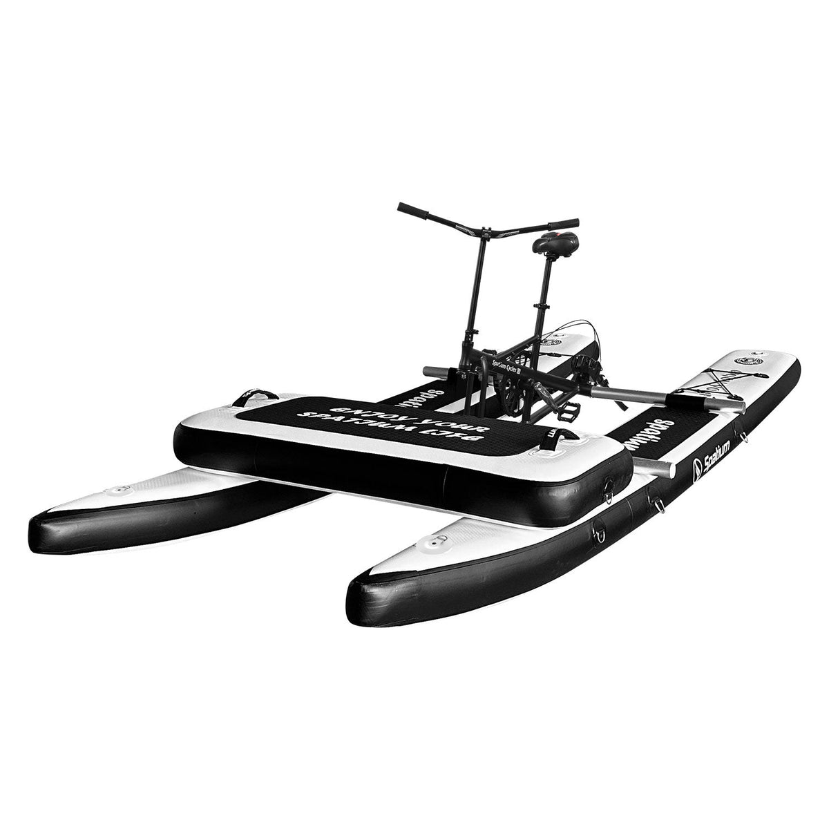 Spatium SUP Inflatable Water Bike 2.0 – Stable Pedal Kayak Pedal Boat for Lakes, Easy-Drive Inflatable Watercraft for Outdoor Adventure & Fitness