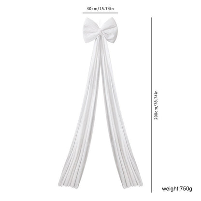 Large Christmas Decorative Bow – Festive Front Door, Tree, and Outdoor Décor Ribbon for Holiday Parties, Home Styling, and Seasonal Displays