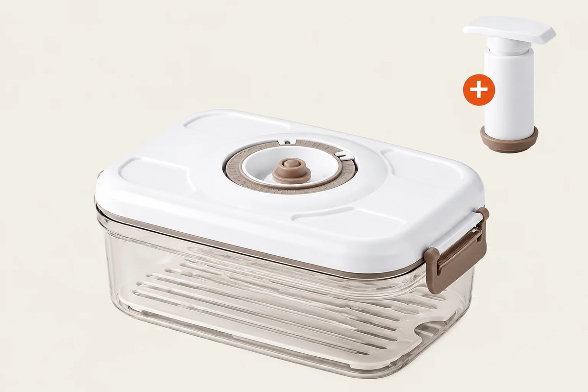 Vacuum Food Storage Container – Sealed Grain Tank and Drainable Refrigerator Fresh-Keeping Box for Organized, Space-Saving Kitchen Food Storage
