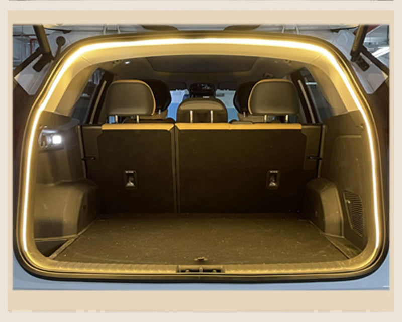 High Brightness Car Trunk LED Light Strip – Automatic Sensing Ambient Interior Lighting with Wiring-Free Installation