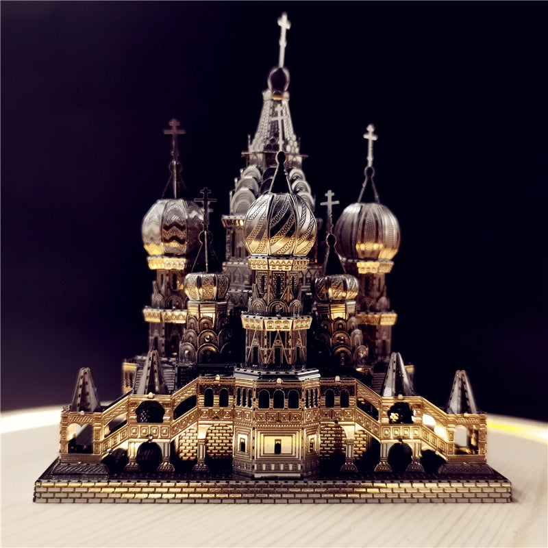 Metal Cathedral Puzzle – 3D St. Patrick’s Laser-Cut DIY Assembly Model Kit for Creative Gifts