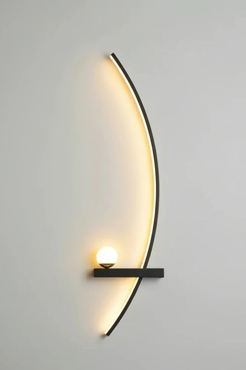 Modern LED Bedside Wall Lamp – Minimalist Art Sconce for Bedrooms, Reading Corners, Hotels and Stylish Contemporary Interior Lighting
