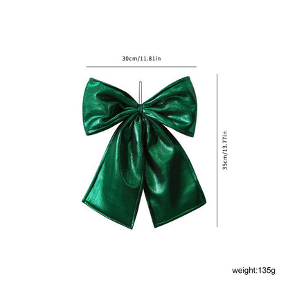 Large Christmas Decorative Bow – Festive Front Door, Tree, and Outdoor Décor Ribbon for Holiday Parties, Home Styling, and Seasonal Displays