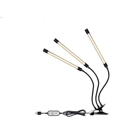 Full Spectrum LED Grow Light – USB Indoor Plant Growth Lamp with Timer and Dimmable Settings for Potted Flowers