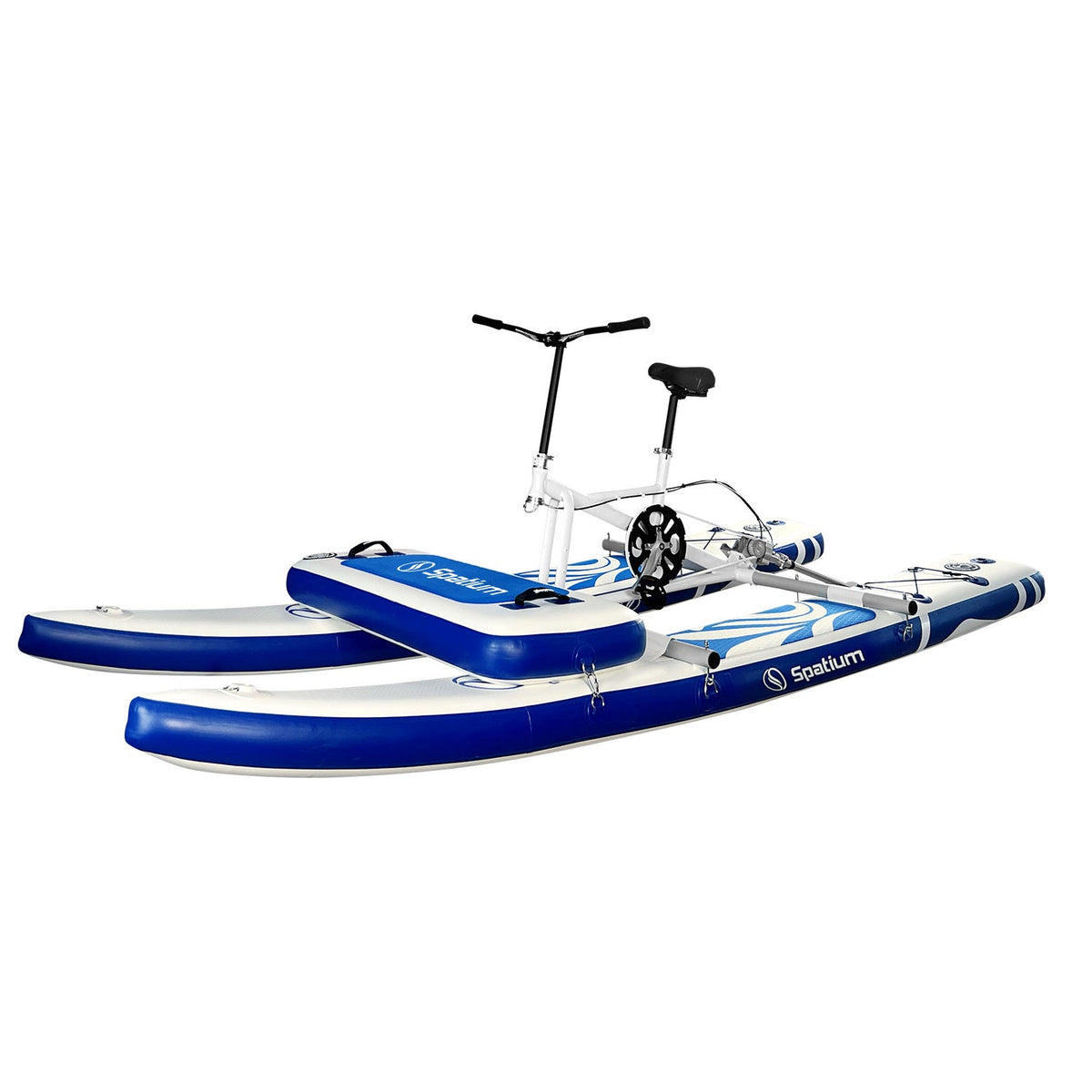 Spatium SUP Inflatable Water Bike 2.0 – Stable Pedal Kayak Pedal Boat for Lakes, Easy-Drive Inflatable Watercraft for Outdoor Adventure & Fitness