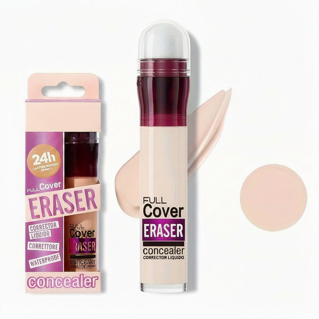 Liquid Concealer Foundation – Full Coverage Makeup for Dark Circles, Acne Marks, Freckles and Long Lasting Natural Finish