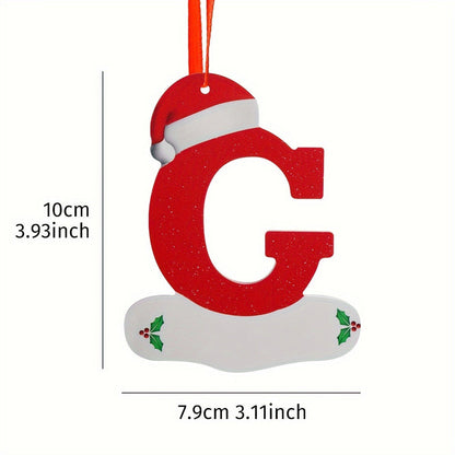 Alphabet Letter Christmas Ornaments – 26-Piece A–Z Hanging Tree Decorations for Home, Holiday Parties, Navidad & New Year 2026 Accessories