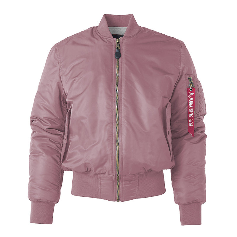 Padded Military MA1 Bomber Jacket – Nylon Quilted Flight Jacket for Men, Windproof Winter Outerwear for Daily Use