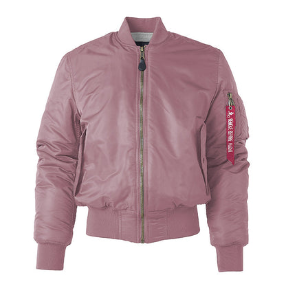 Padded Military MA1 Bomber Jacket – Nylon Quilted Flight Jacket for Men, Windproof Winter Outerwear for Daily Use