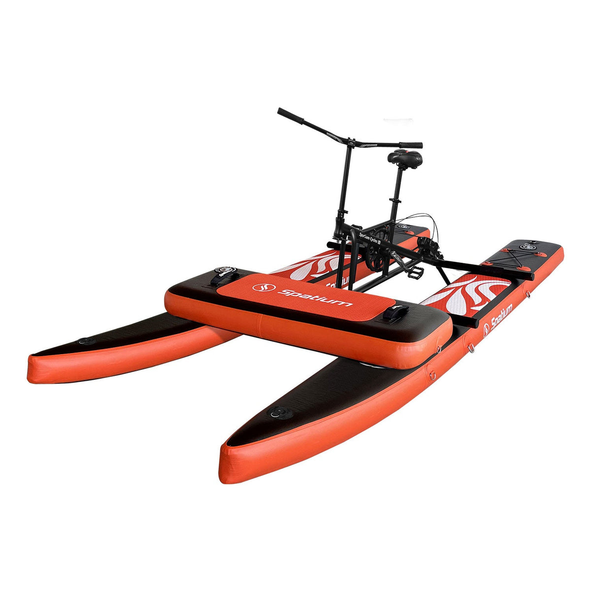 Spatium SUP Inflatable Water Bike 2.0 – Stable Pedal Kayak Pedal Boat for Lakes, Easy-Drive Inflatable Watercraft for Outdoor Adventure & Fitness