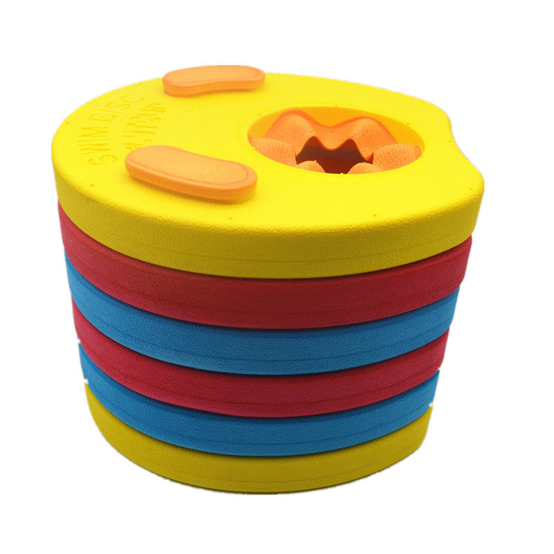 Children’s Swimming Arm Bands – Pack of 6 Colorful EVA Floating Discs for Kids Ages 3–14, Safe Water Training Swim Accessories