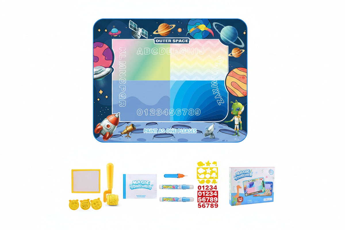 Water Doodle Drawing Mat - Reusable Educational Painting Toy for Toddlers, Creative Learning and Mess-Free Fun