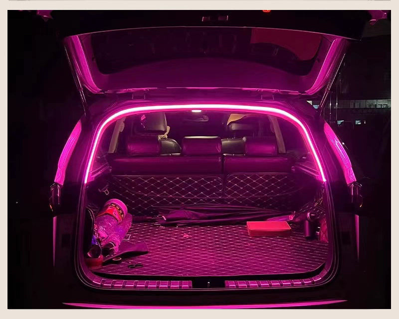 High Brightness Car Trunk LED Light Strip – Automatic Sensing Ambient Interior Lighting with Wiring-Free Installation