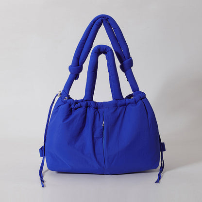 Women’s Adjustable Strap Puffer Tote Bag – Nylon Shoulder Bag, Lightweight Large-Capacity Crossbody Backpack for Travel, Shopping & Everyday Use