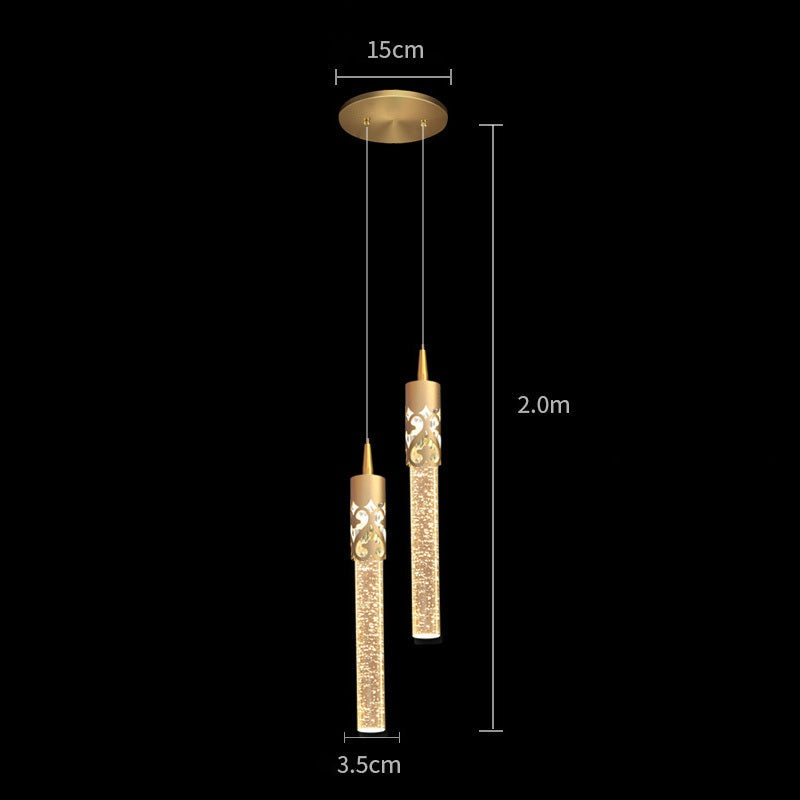 Modern Luxury Crystal Pendant Lamp – Elegant Hanging Ceiling Light for Bedroom, Living Room and Kitchen Decor
