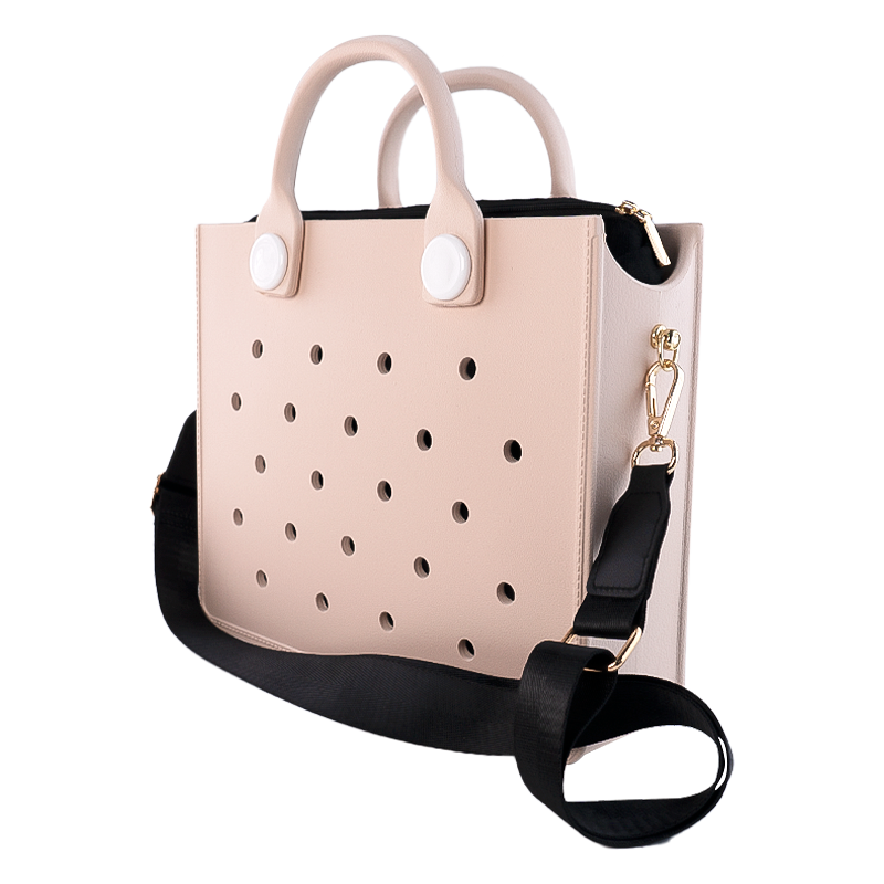 Fashion Soft EVA Large Storage Tote Bag – Waterproof Women’s Shoulder Handbag for Beach, Outdoors, Travel, Weddings & Daily Use