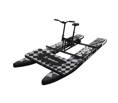 Spatium SUP Inflatable Water Bike 2.0 – Stable Pedal Kayak Pedal Boat for Lakes, Easy-Drive Inflatable Watercraft for Outdoor Adventure & Fitness