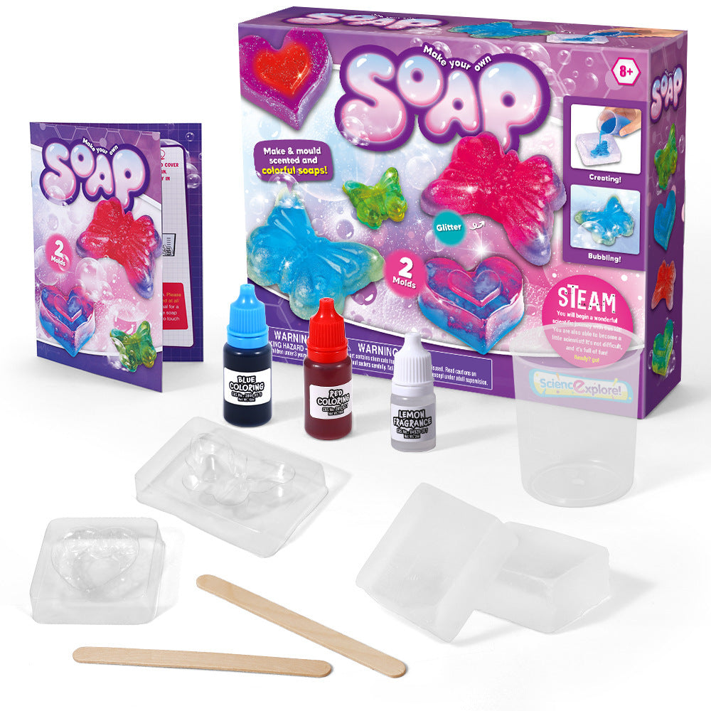 Magic Science Experiment Kit - DIY STEM Toy Set for Kids Handmade Soap Puzzles and Educational Discovery Activities