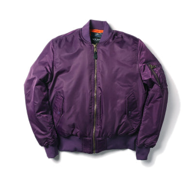 Padded Military MA1 Bomber Jacket – Nylon Quilted Flight Jacket for Men, Windproof Winter Outerwear for Daily Use