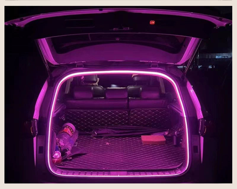High Brightness Car Trunk LED Light Strip – Automatic Sensing Ambient Interior Lighting with Wiring-Free Installation