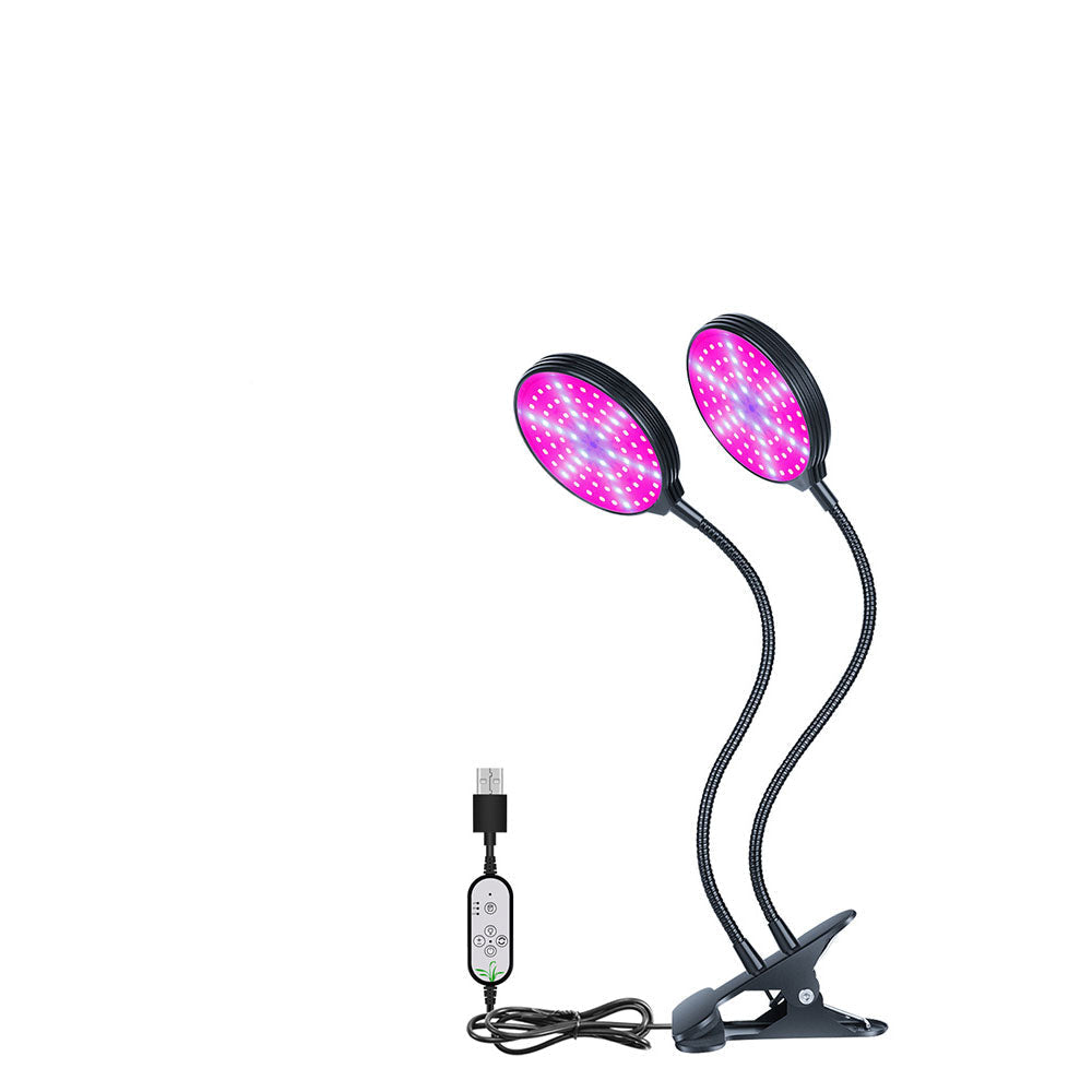 Full Spectrum LED Grow Light – USB Indoor Plant Growth Lamp with Timer and Dimmable Settings for Potted Flowers