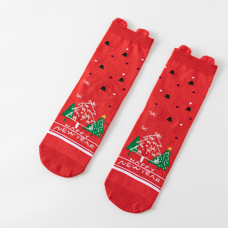 Cartoon Christmas Socks Ornaments – Cute Holiday Hanging Decorations for Home, Xmas Gifts, Noel Parties & New Year 2025 Festive Atmosphere Enhancement