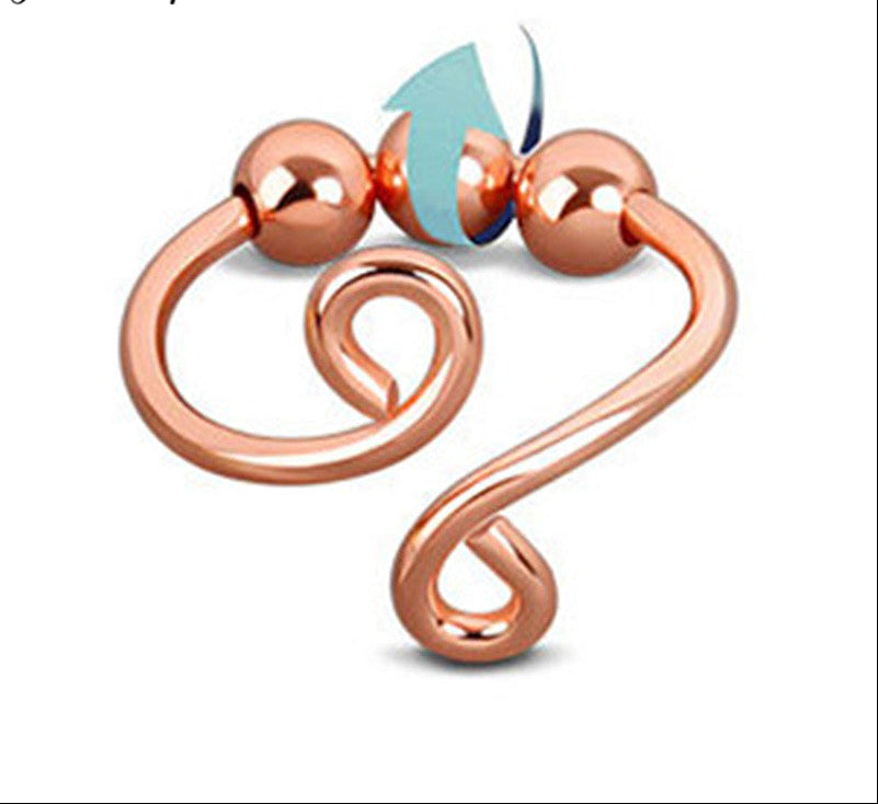 Micro-Motion Rotating Bead Ring – Round Bead Jewelry with Playful Spinning Detail for Stylish Everyday Wear, Stress Relief and Unique Gifting
