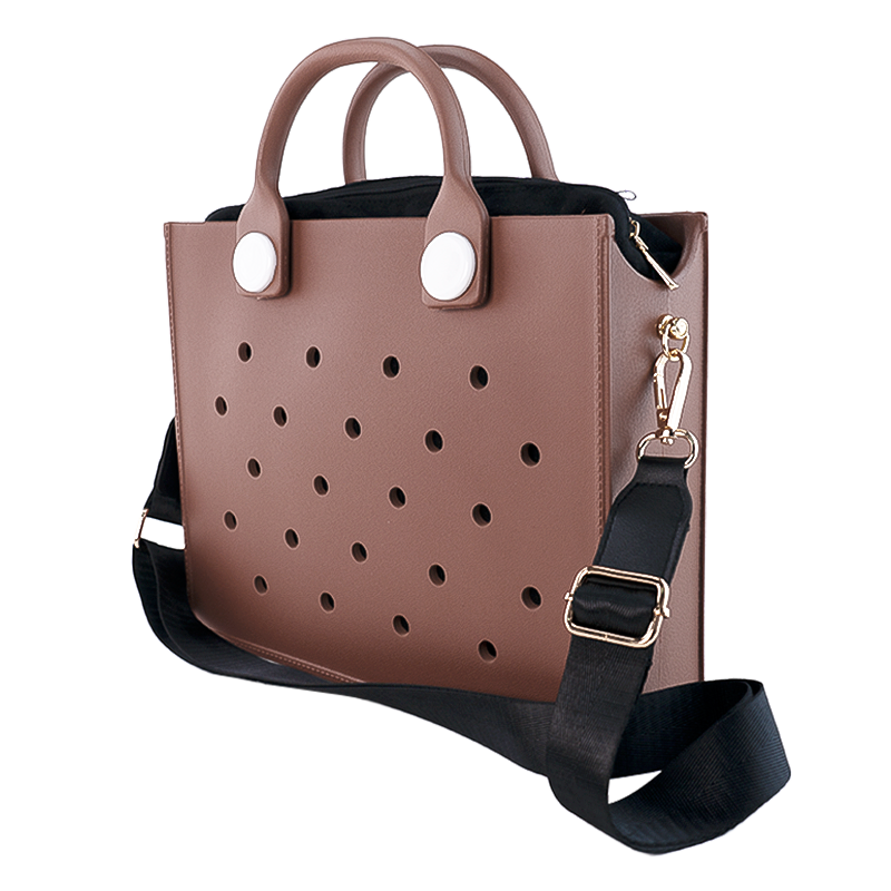Fashion Soft EVA Large Storage Tote Bag – Waterproof Women’s Shoulder Handbag for Beach, Outdoors, Travel, Weddings & Daily Use