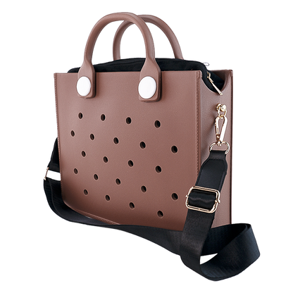 Fashion Soft EVA Large Storage Tote Bag – Waterproof Women’s Shoulder Handbag for Beach, Outdoors, Travel, Weddings & Daily Use