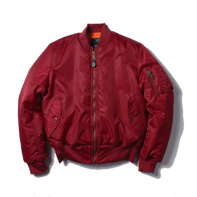 Padded Military MA1 Bomber Jacket – Nylon Quilted Flight Jacket for Men, Windproof Winter Outerwear for Daily Use