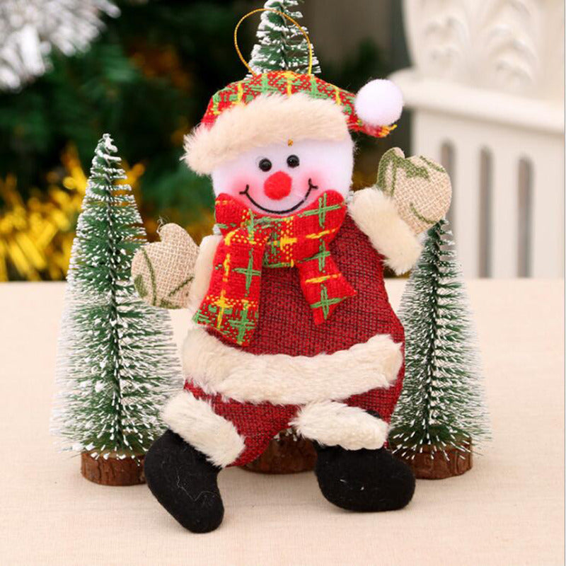 Cute Santa & Snowman Hugs-the-Tree Doll – Christmas Tree Ornament for Festive Décor, Holiday Atmosphere, Xmas Home Decoration & New Year Celebrations