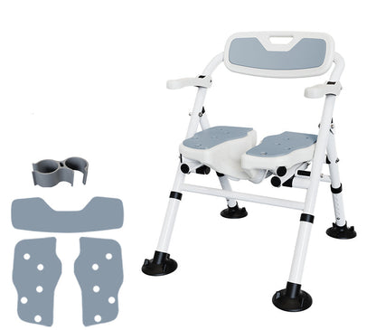 Japanese Anti-Slip Bath Stool – Foldable Shower Chair with Drainage Holes and Sturdy Support for Elderly, Pregnant and Everyday Bathroom Users
